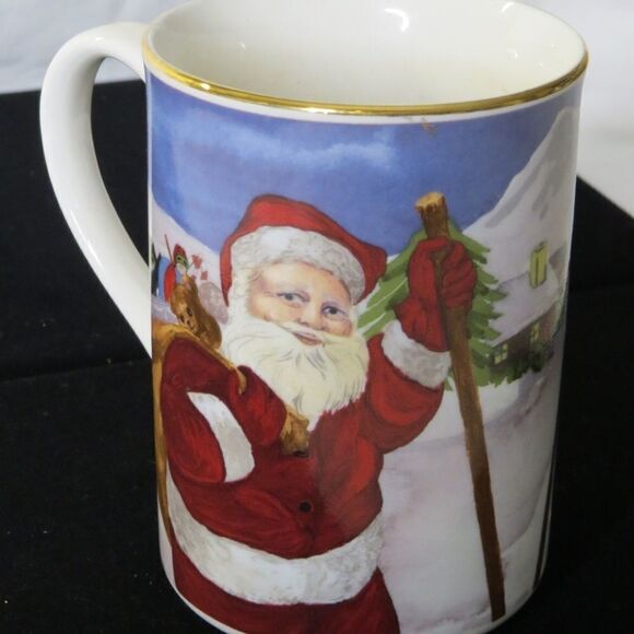 𝅺american Atelier Santa 5052 Porcelain Coffee Mug - Picture 3 of 5